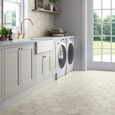 Flooring Tile Emser Sterlina Hex Ivory